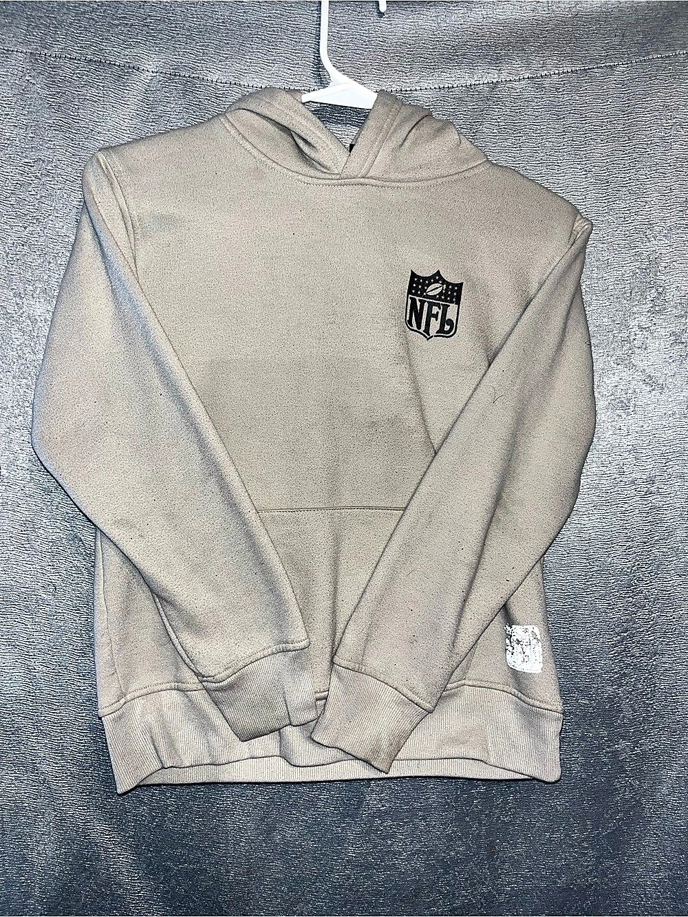 NFL Boys 14-16 Gray Pullover Hoodie Like New